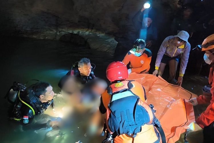 Pelajar Tenggelam di Gua Liang Udut, Ditemukan Tewas Setelah Sehari Pencarian