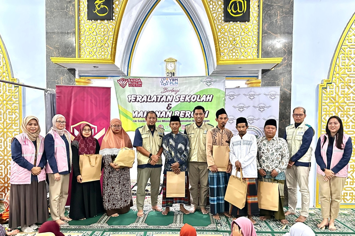 120 Anak TPQ di Kediri Dapat Bantuan Pendidikan dan Gizi dari YBM PLN