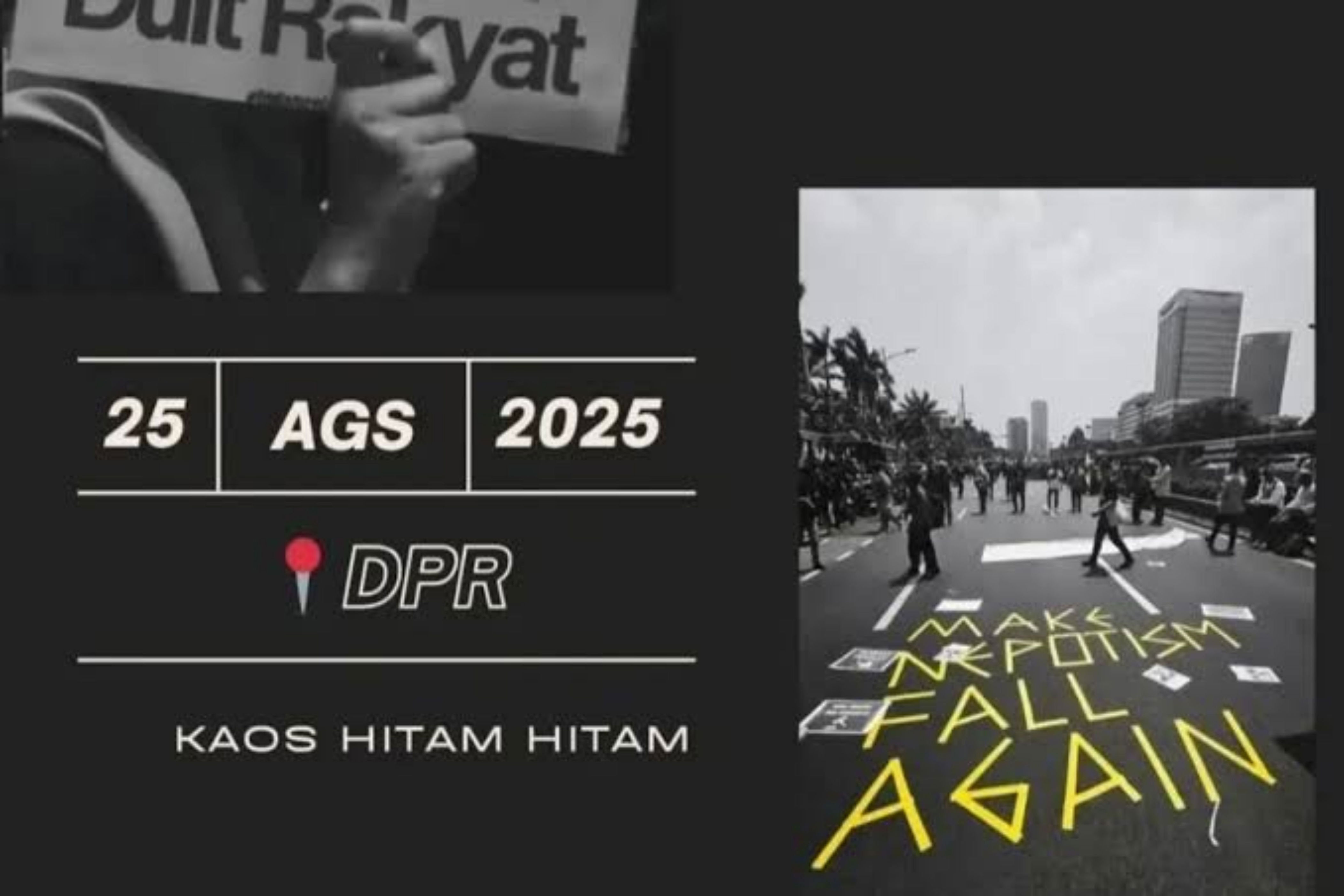 Tuntutan Demo 25 Agustus 2025 di DPR/MPR RI