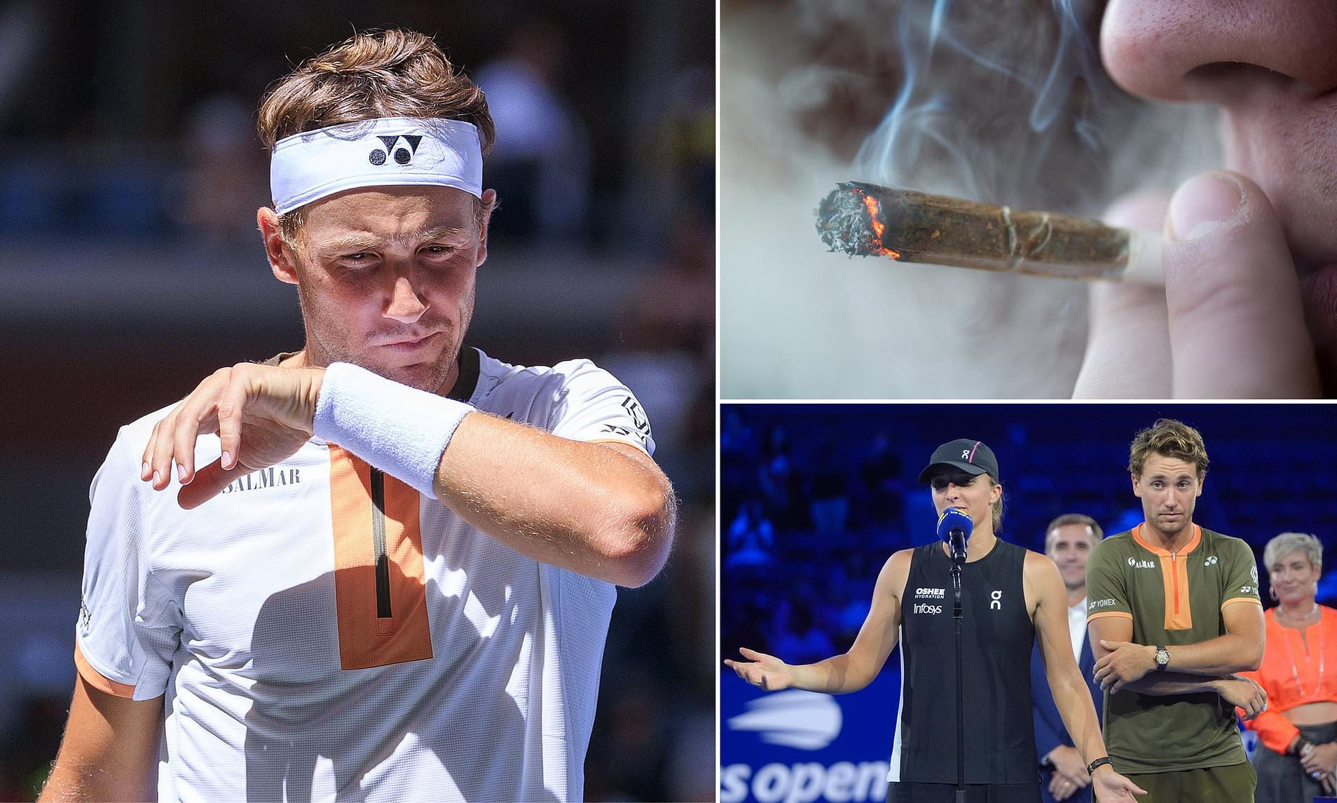 US Open star complains that the courts in New York smell like CANNABIS