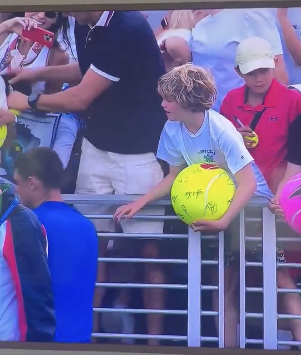 Revealed: CEO who snatched US Open star's hat from boy