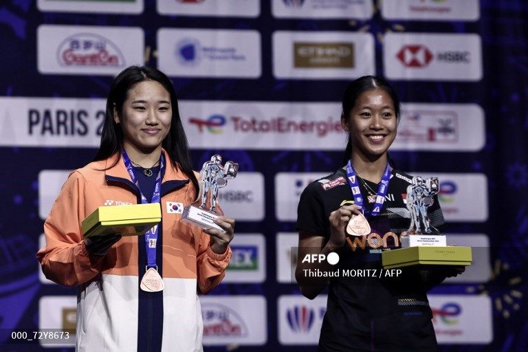 Gebrakan Putri KW disorot BWF usai persulit An Se-young dan Akane Yamaguchi pada BWF World Tour Fina