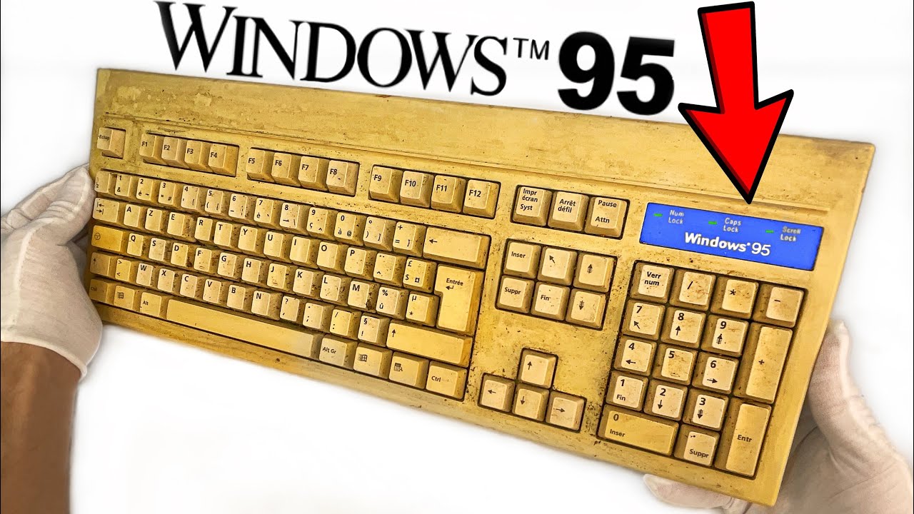 I restored a yellowed keyboard – Windows 95 retrobright ASMR