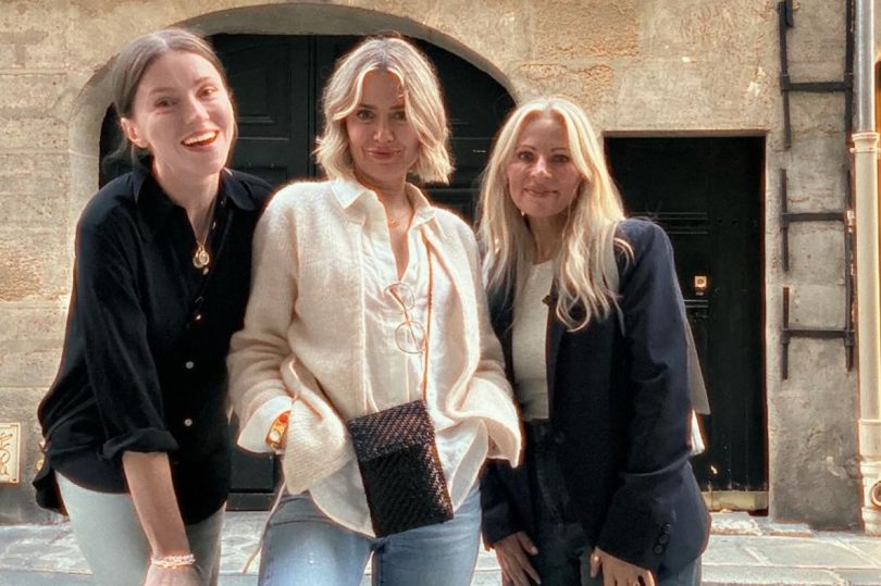 Vicky (right) with Erin (left) and Sally (middle)