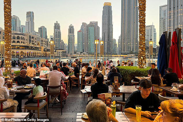 Luxury restaurants are a major draw in Dubai, including this one near Burj Khalifa Lake&nbsp;