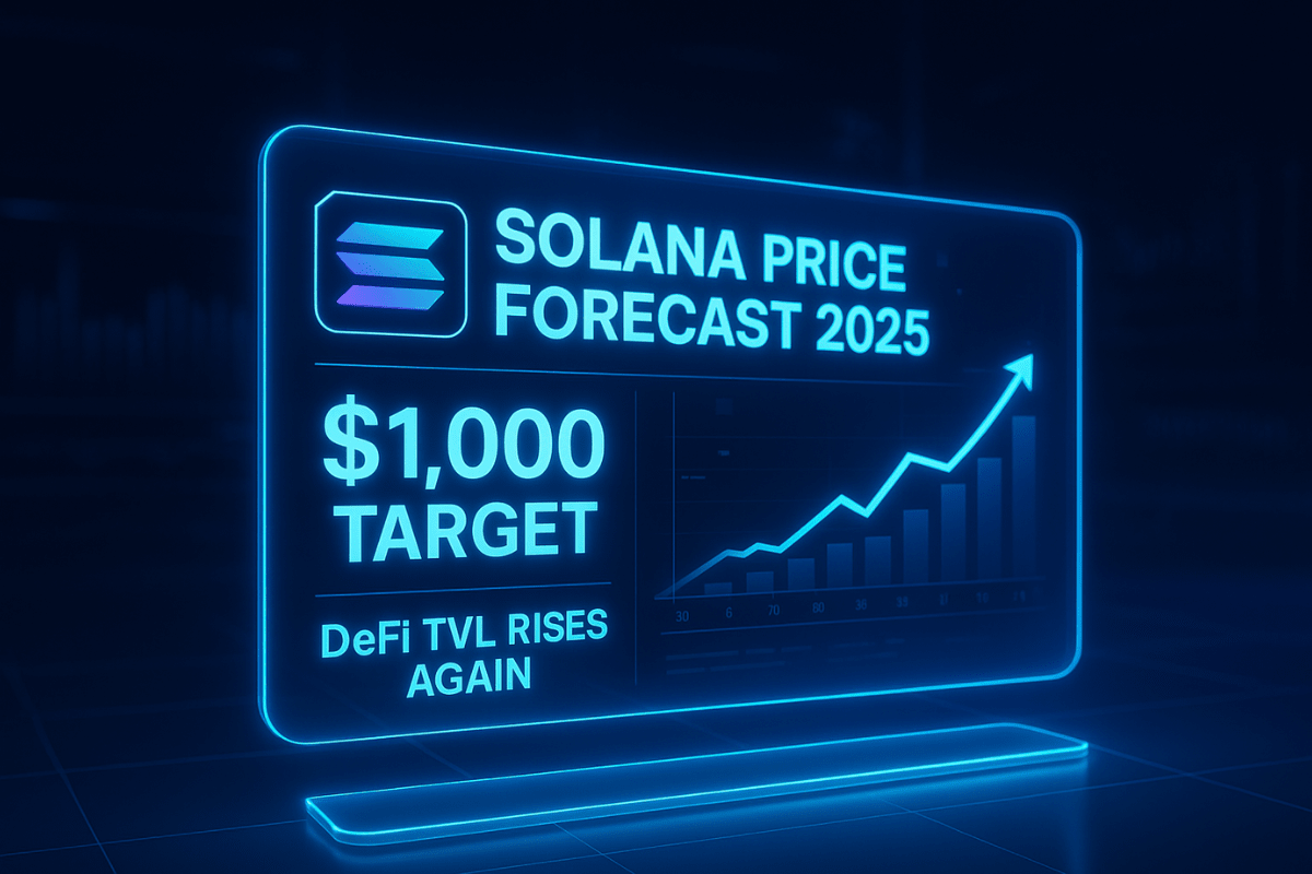 Solana price forecast 2025: analysts set $1,000 target as DeFi TVL rises  again