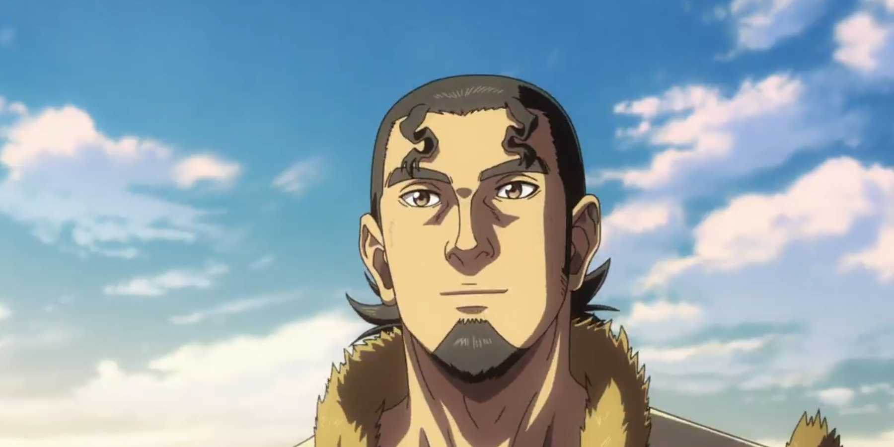 Thors from Vinland Saga is looking happy.