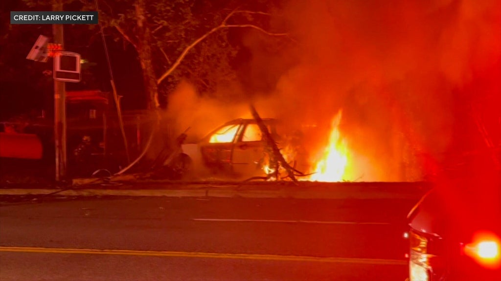 Video shows Army football player rescue driver before car bursts into