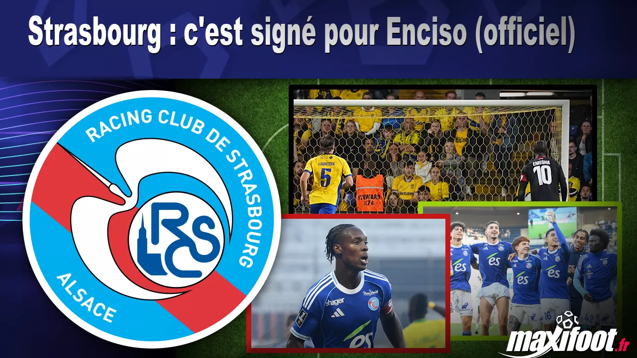 Carte Postale RC Strasbourg 1995-1996 Dédicacée Signée – Club Français