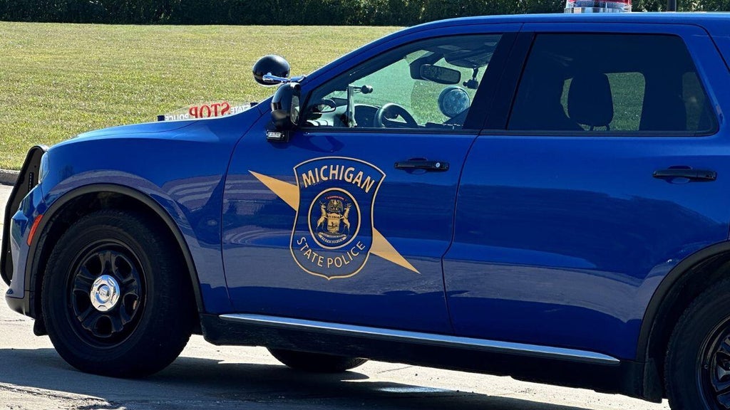 Michigan State Police trooper injured after semitruck rear-ends patrol car