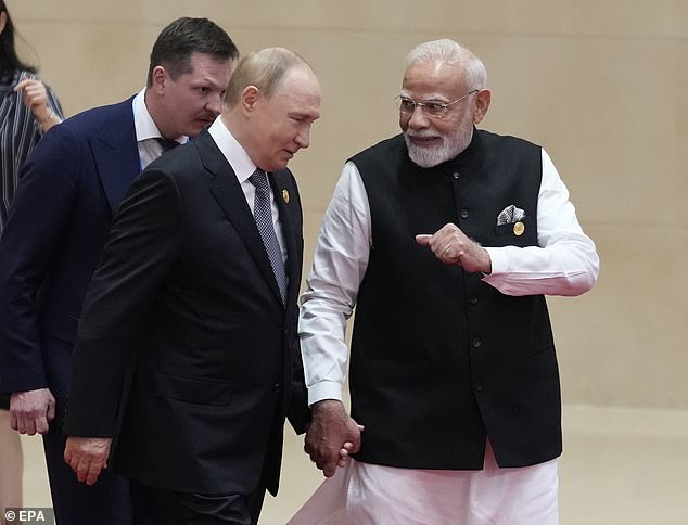 Many saw Modi's embrace of Putin as a response to Trump's heavy tariffs on India for buying Russia's oil and Trump let the Indian leader have it on Truth Social