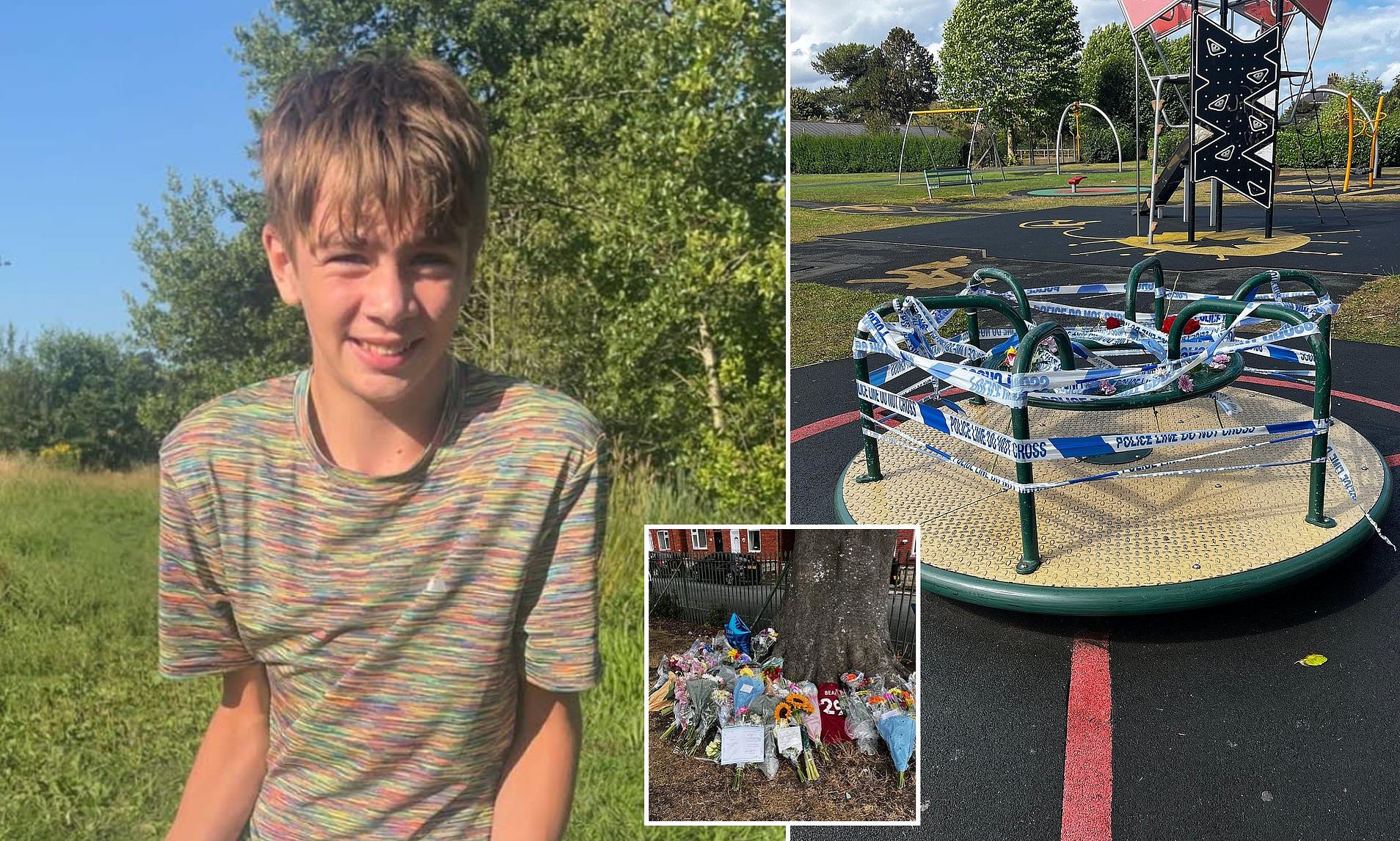 Boy, 14, is arrested after 12yearold died 'falling from playground