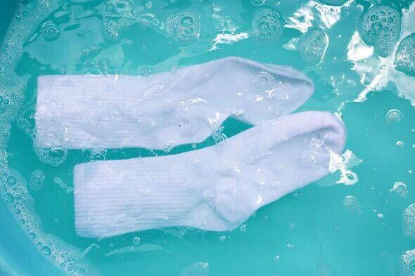 Whiten brown-stained socks with 10-minute laundry tip that doesn't ...