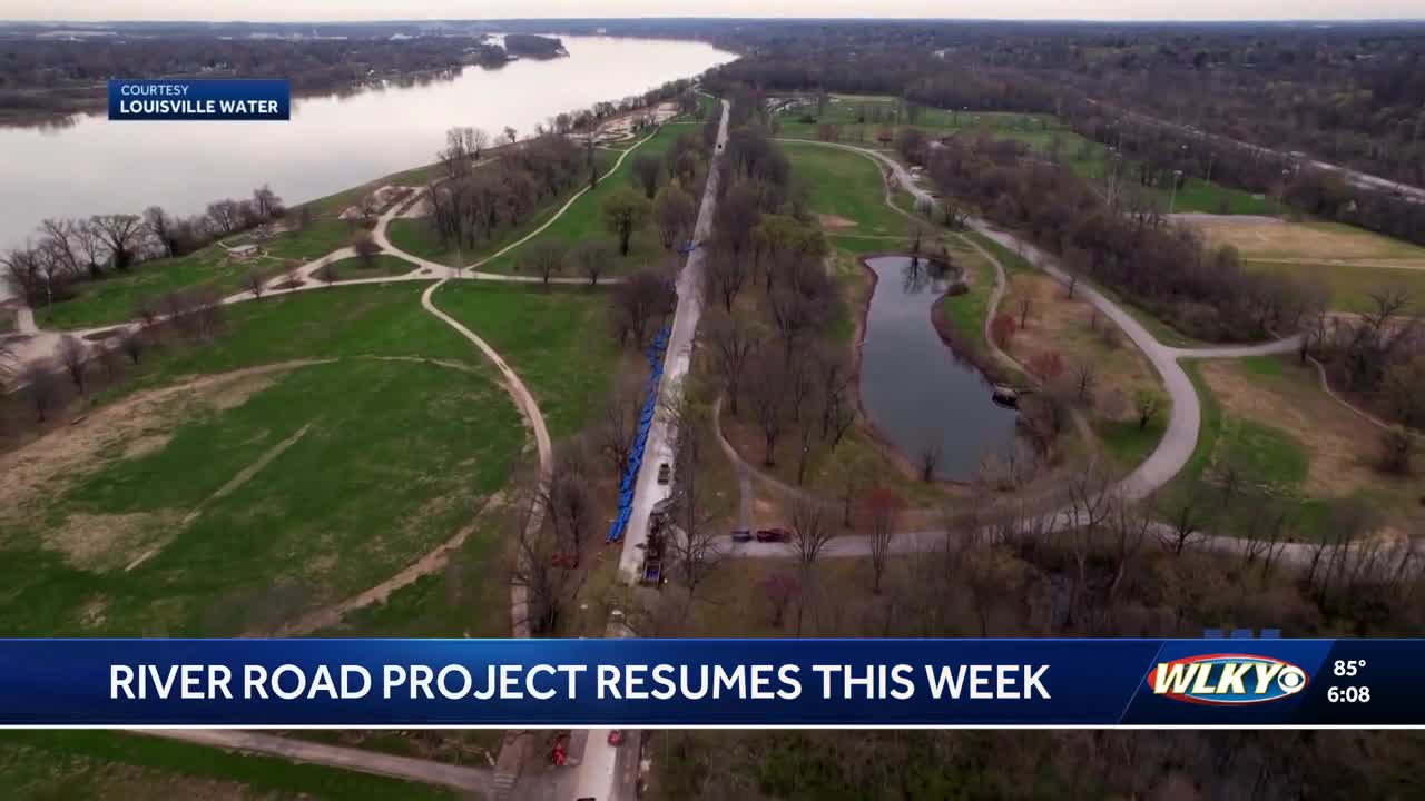 Crews to resume work on River Road water line project on Tuesday