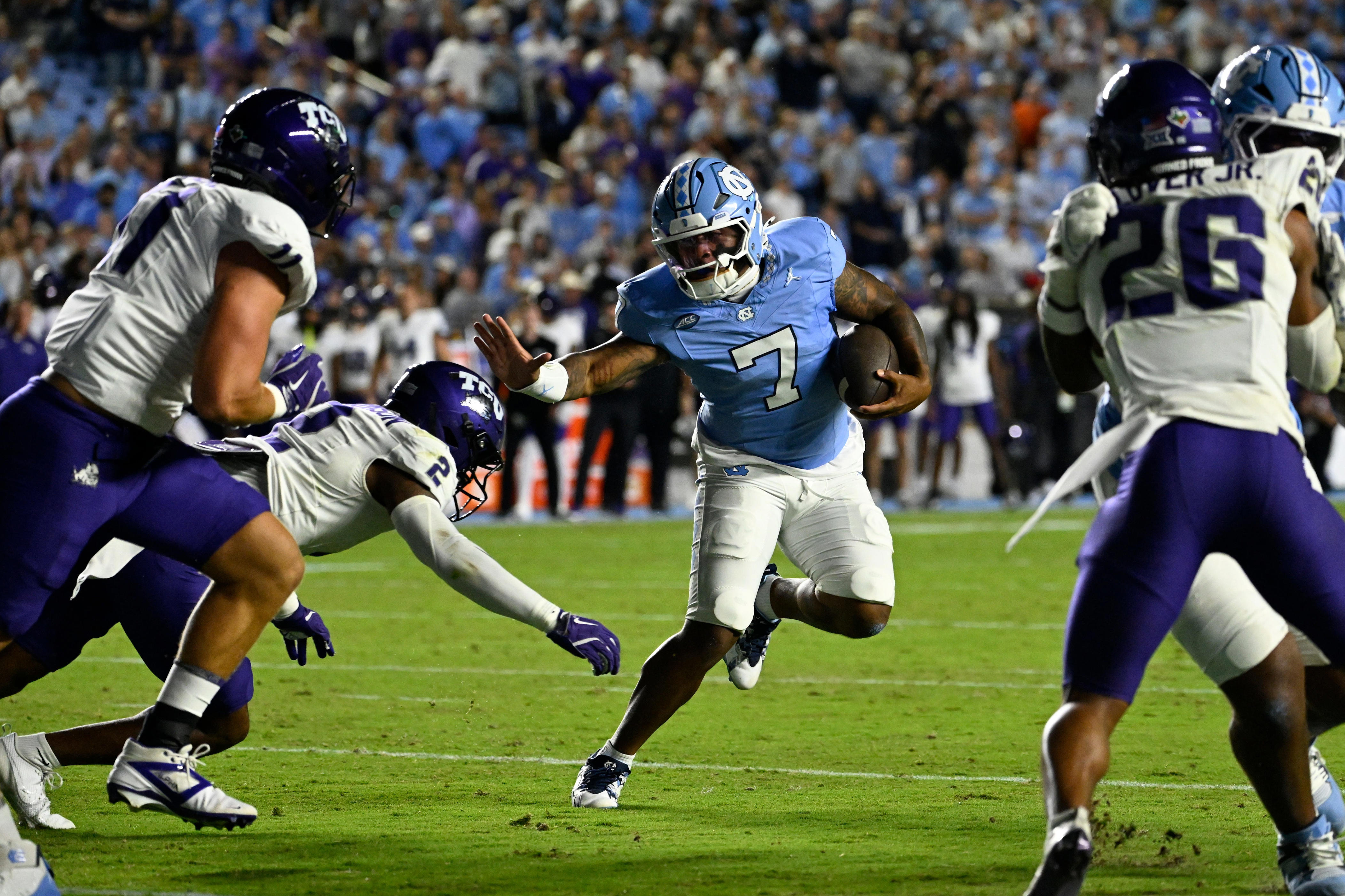 Gio Lopez injury update: UNC football QB exits game vs TCU