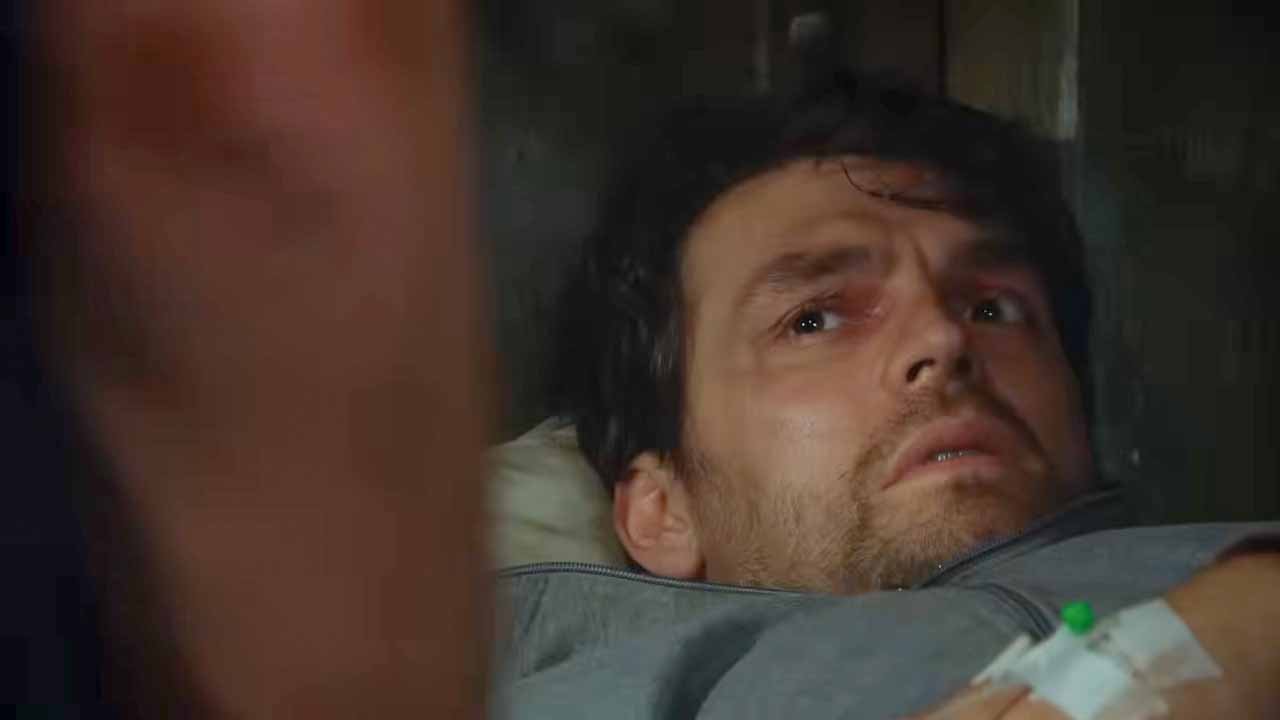 John has an injured Mack locked in an underground bunker: (Picture: ITV)