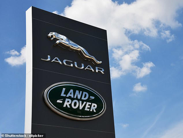 Vehicles are manufactured in Solihull, West Midlands, and then converted by JLR's special vehicle operations department. Pictured: Dealership sign of Jaguar Land Rover