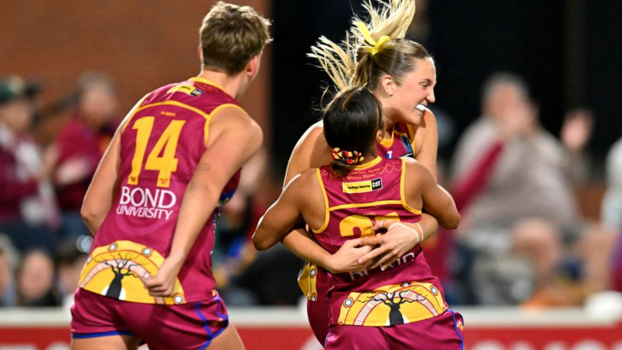 Brisbane Lions players caught in bizarre wardrobe malfunction that