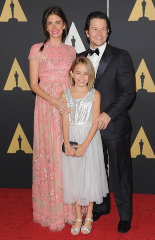 Model Rhea Durham, daughter Ella Wahlberg and actor Mark Wahlberg arrive at the Academy Of Motion Picture Arts And Sciences' Governors Awards at The Ray Dolby Ballroom at Hollywood & Highland Center on November 8, 2014 in Hollywood, California.
