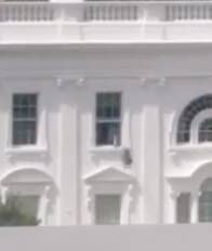 White House explains mysterious figure seen throwing items from window