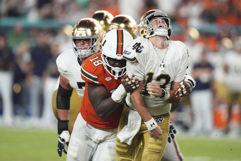 Notre Dame Miami Football