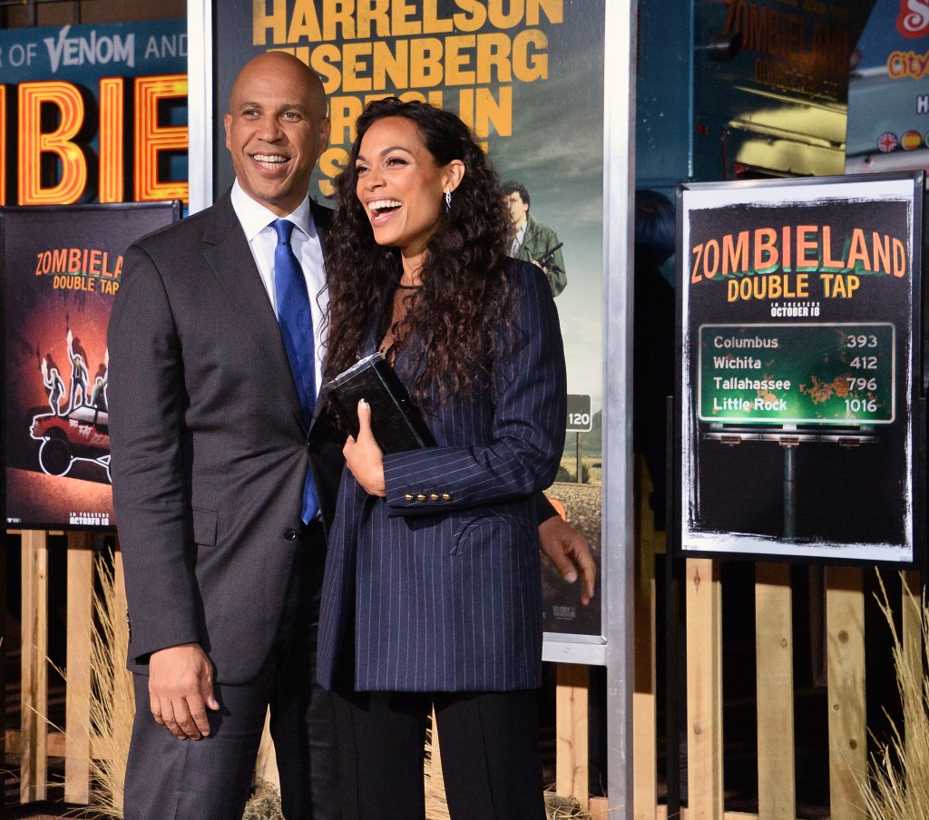 NJ Sen. Cory Booker gleefully announces engagement to Rosario Dawson