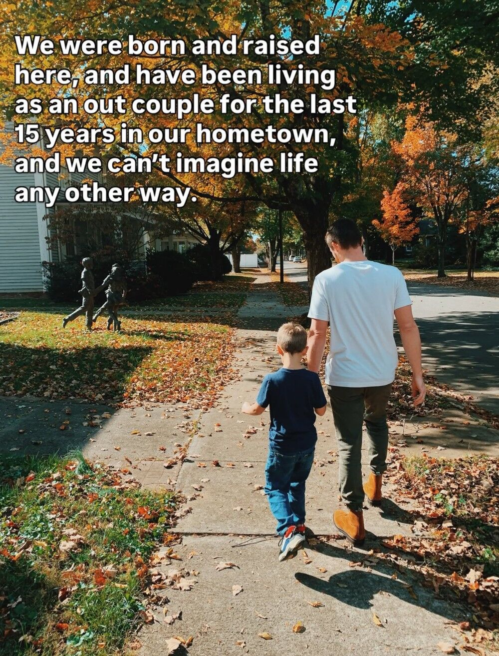 This gay influencer couple explain why it’s important for them to live in a small town & not a big city