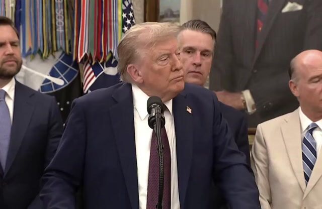 “That’s probably AI”: Trump reacts to viral video of something ...