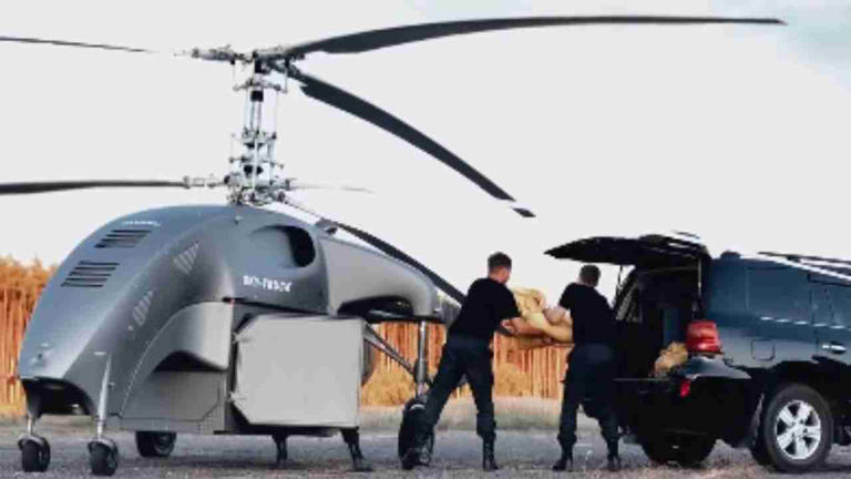 無人ヘリコプター SKY-TRUCK が米国で禁止されたエンジンを搭載