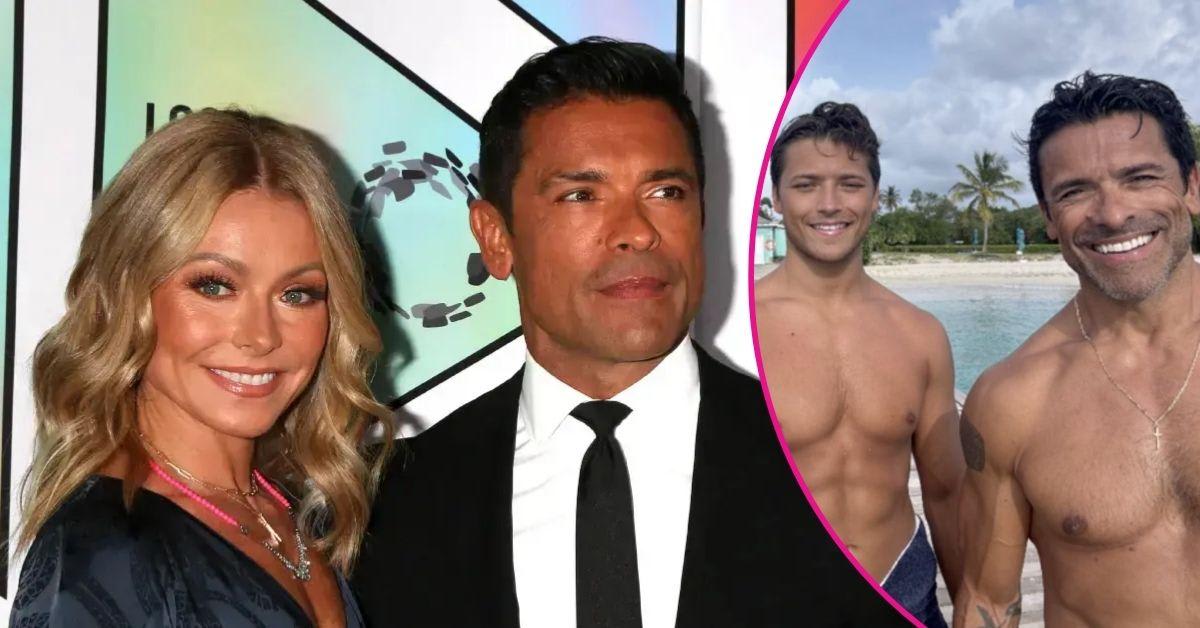 Mark Consuelos and His Lookalike Son Joaquin, 22, Go Shirtless During
