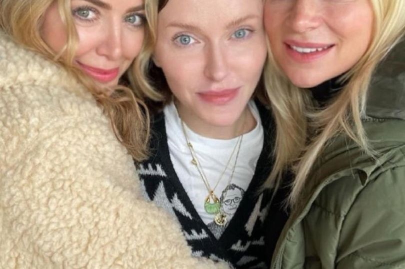 Vicky (right) and Erin (middle) - pictured alongside Corrie star Sally Carman (left) - are now five years into their Christmas campaing