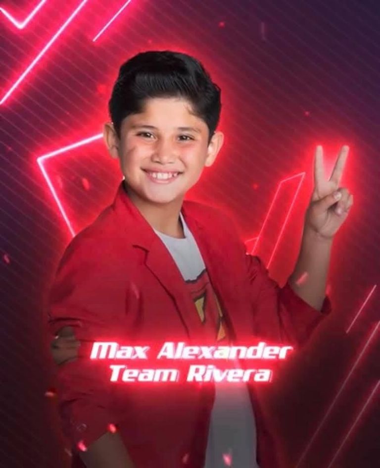 Max <strong>estuvo</strong> con como participante de La <strong>Voz</strong> <strong>Kids</strong> en el año 2019 en el equipo de Carlos Rivera. Foto/lavozmexicokids