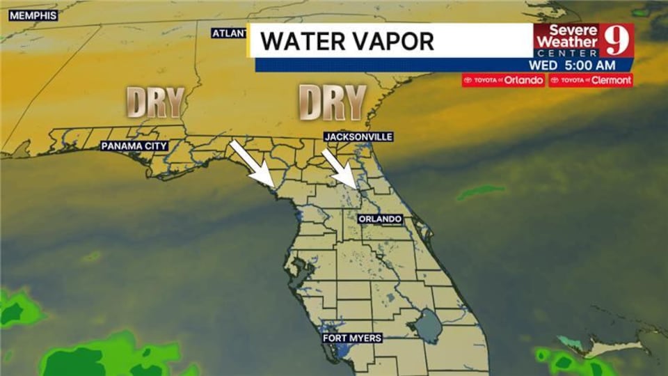 Rain Chances And Temps Increase Wednesday In Central Florida