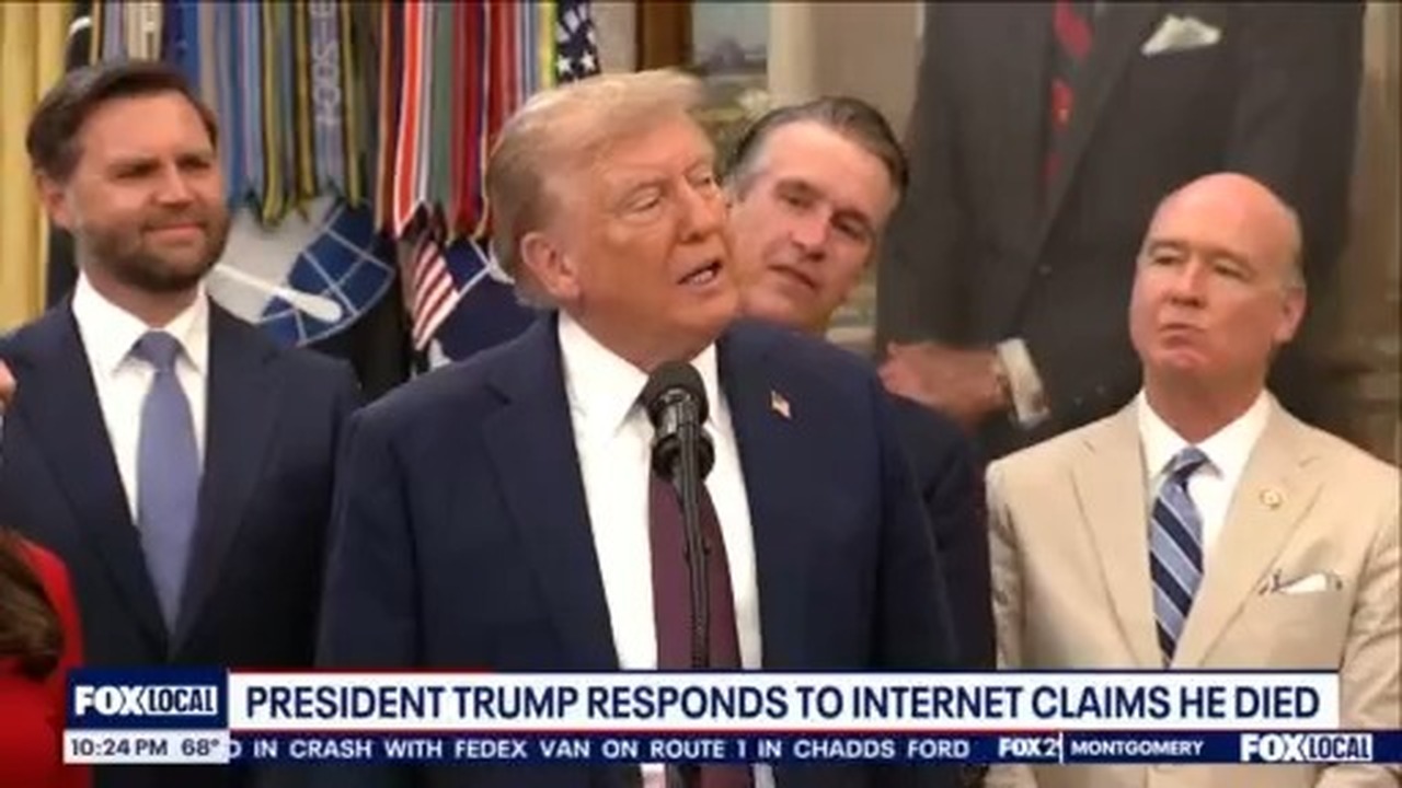 Trump responds to rumor that he died
