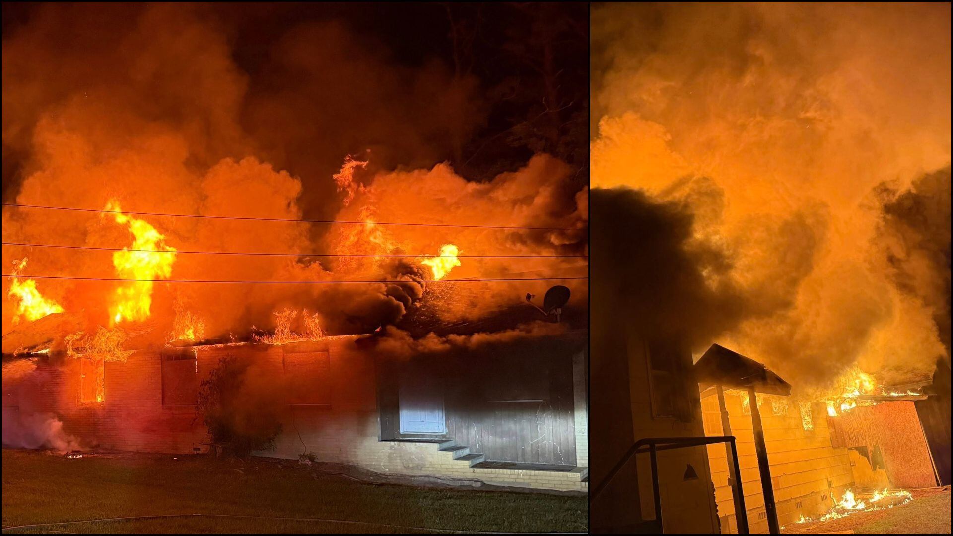 VFD shares images from overnight duplex fire