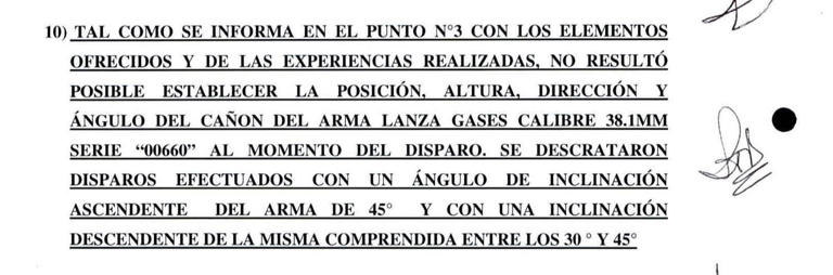 El punto clave en el informe de la Policía de la Ciudad.