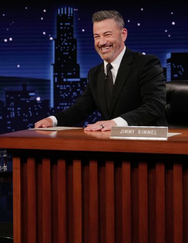 Randy Holmes/Disney via Getty Jimmy Kimmel on his late-night show, "Jimmy Kimmel Live!," Sept. 2, 2025.