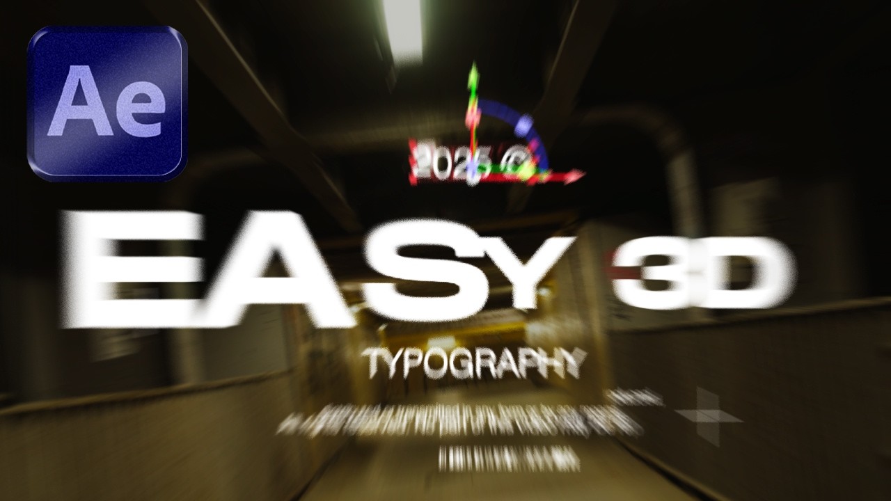 How to Make 3D Typography Motion Graphics Easily | After Effects Tutorial