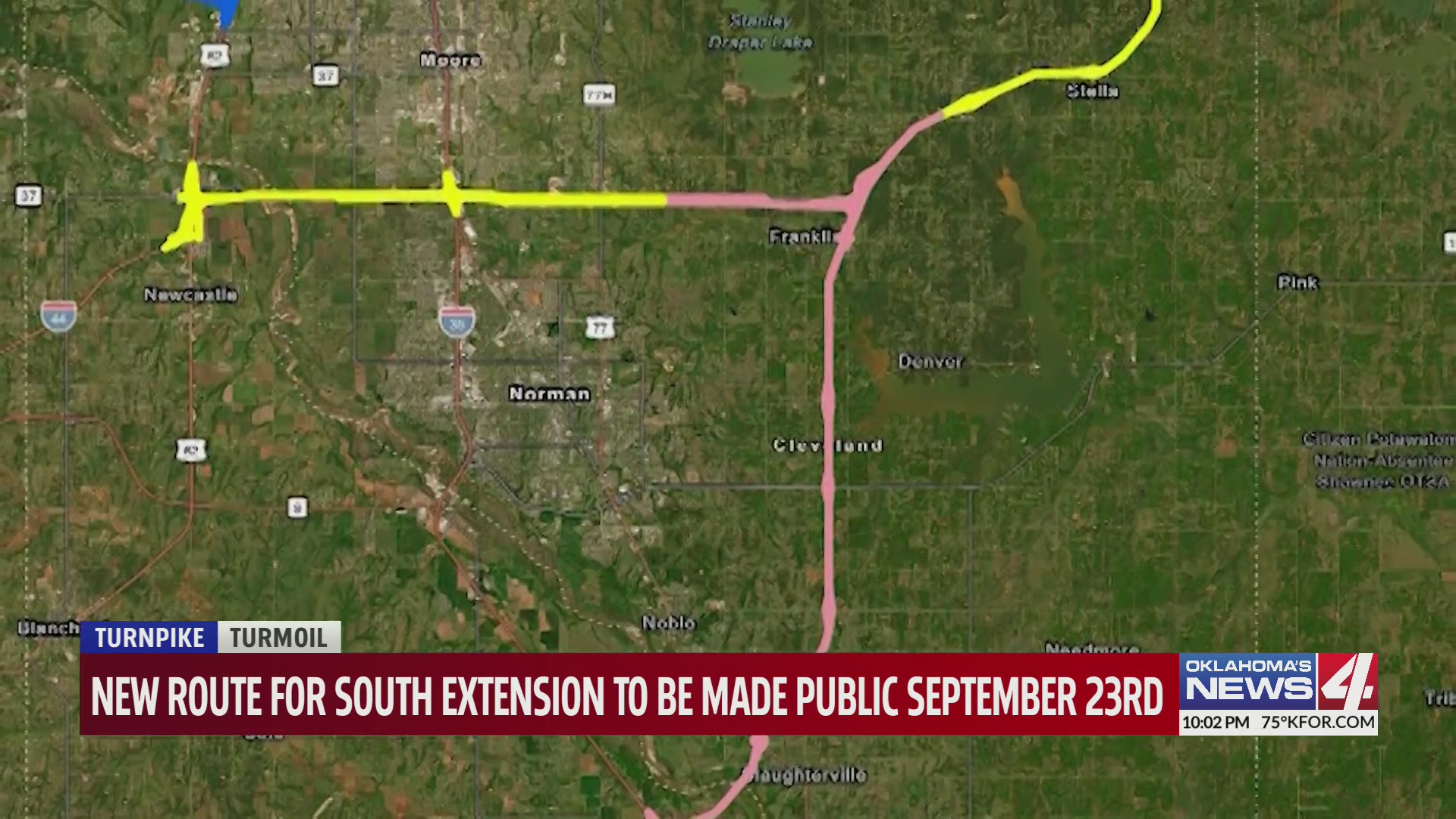 New route for South extension to be made public September 23rd