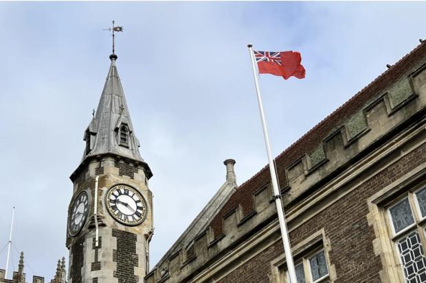 Flag flies over hall in honour of important anniversary