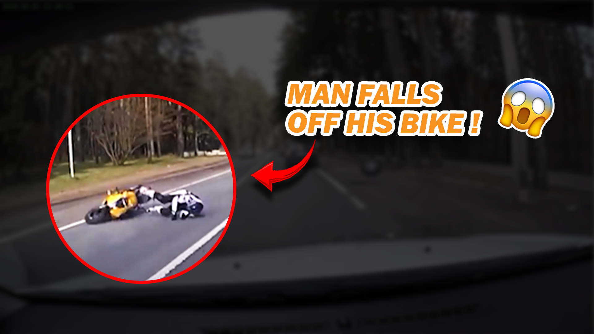 Motorcycle Crash Caught On Dashcam