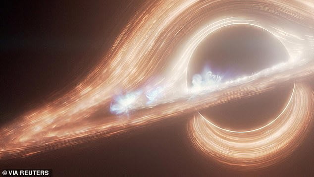 The researchers found that the black hole contained 50 times the mass of the sun, but its surrounding galaxy contained only half that mass. This would only be possible if its existence predated the birth of the first stars (stock image) 