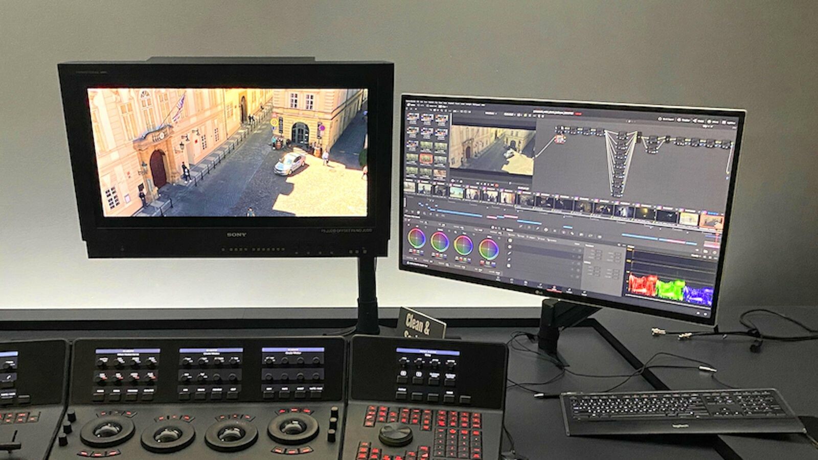 Der Sony BVM-3110 (links im Bild) dient in Filmstudios als amtlicher Kontrollmonitor.