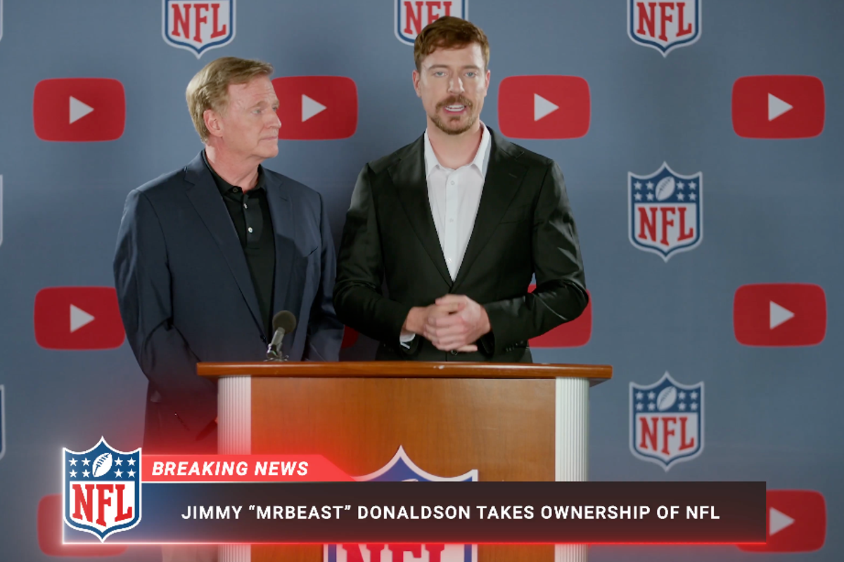 The was filled with rumors that MrBeast bought the NFL. Here’s