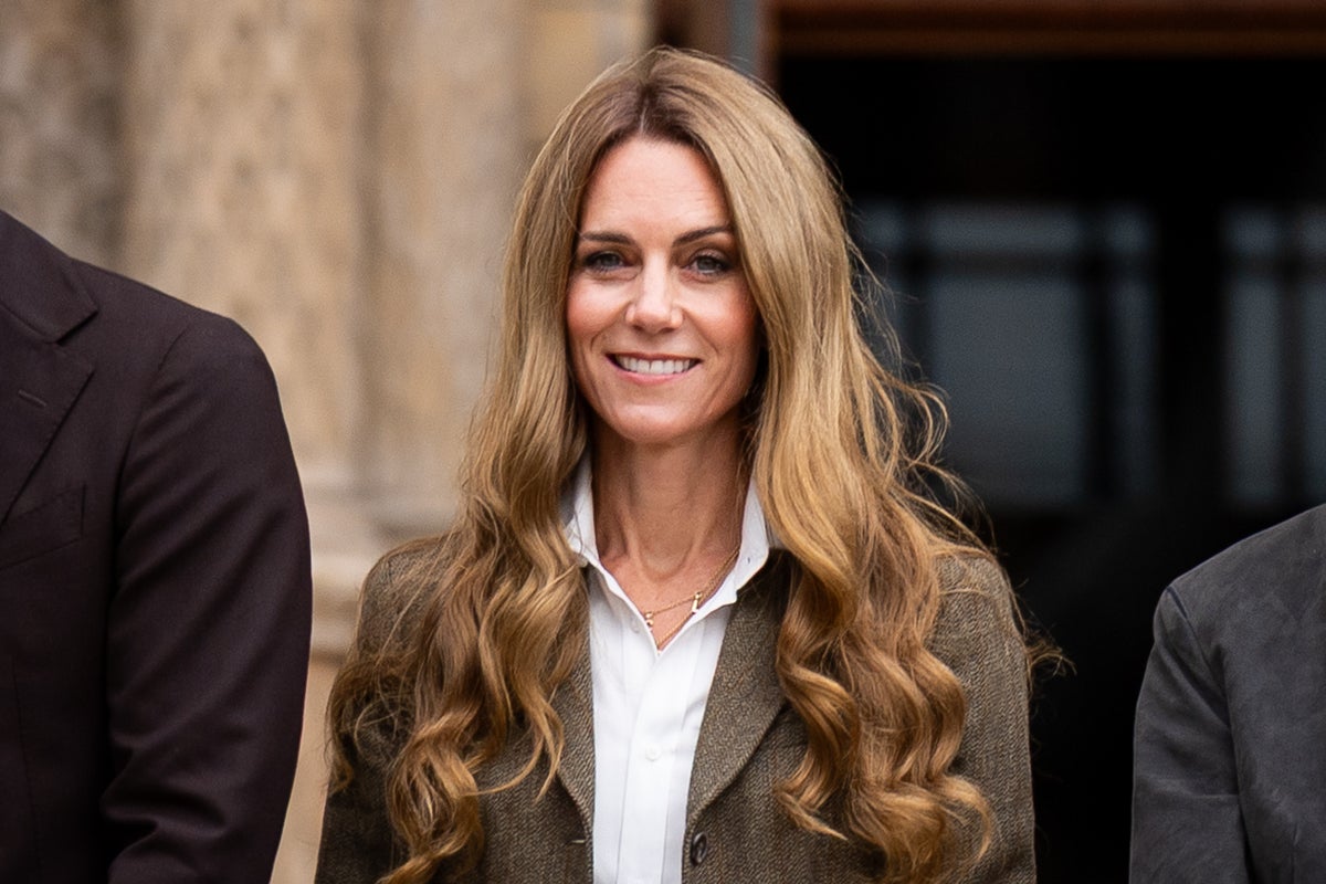 Kate Middleton shows off new blonde hair on royal visit with Prince William