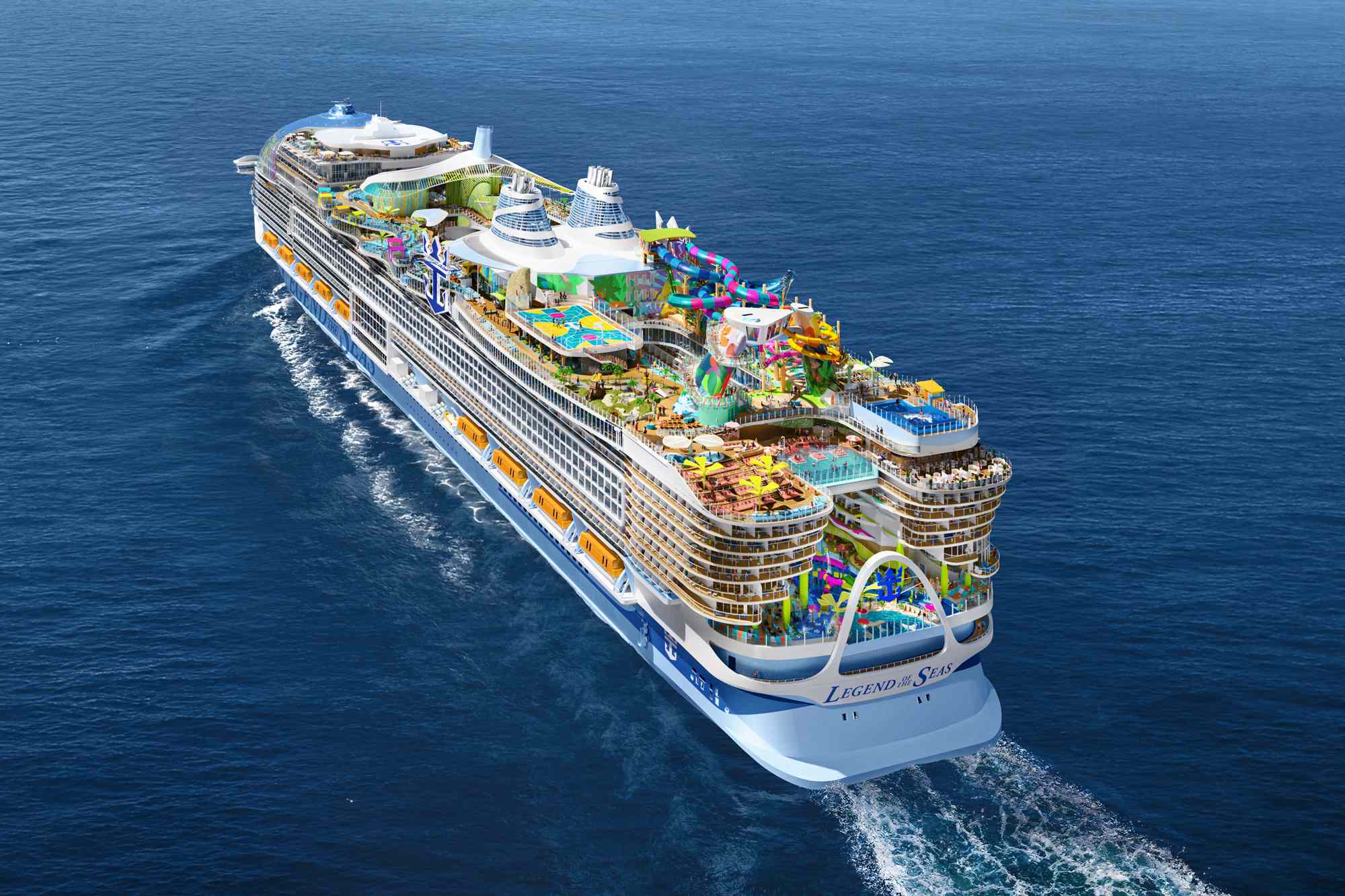World's Largest Cruise Ship — with 18 Decks, 22 Elevators and 7 pools(00)
