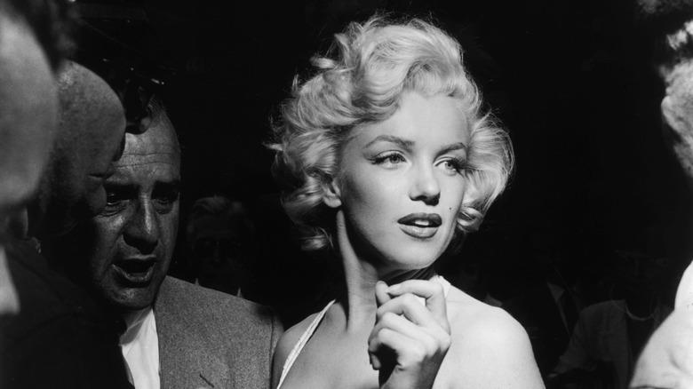 Black and white photo of Marilyn Monroe
