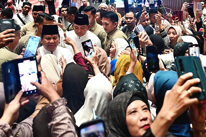 Presiden Prabowo Subianto menghadiri peringatan Maulid Nabi di Masjid Istiqlal, Kamis (4/9/2025). Foto: Cahyo/Biro Pers Sekretariat Presiden