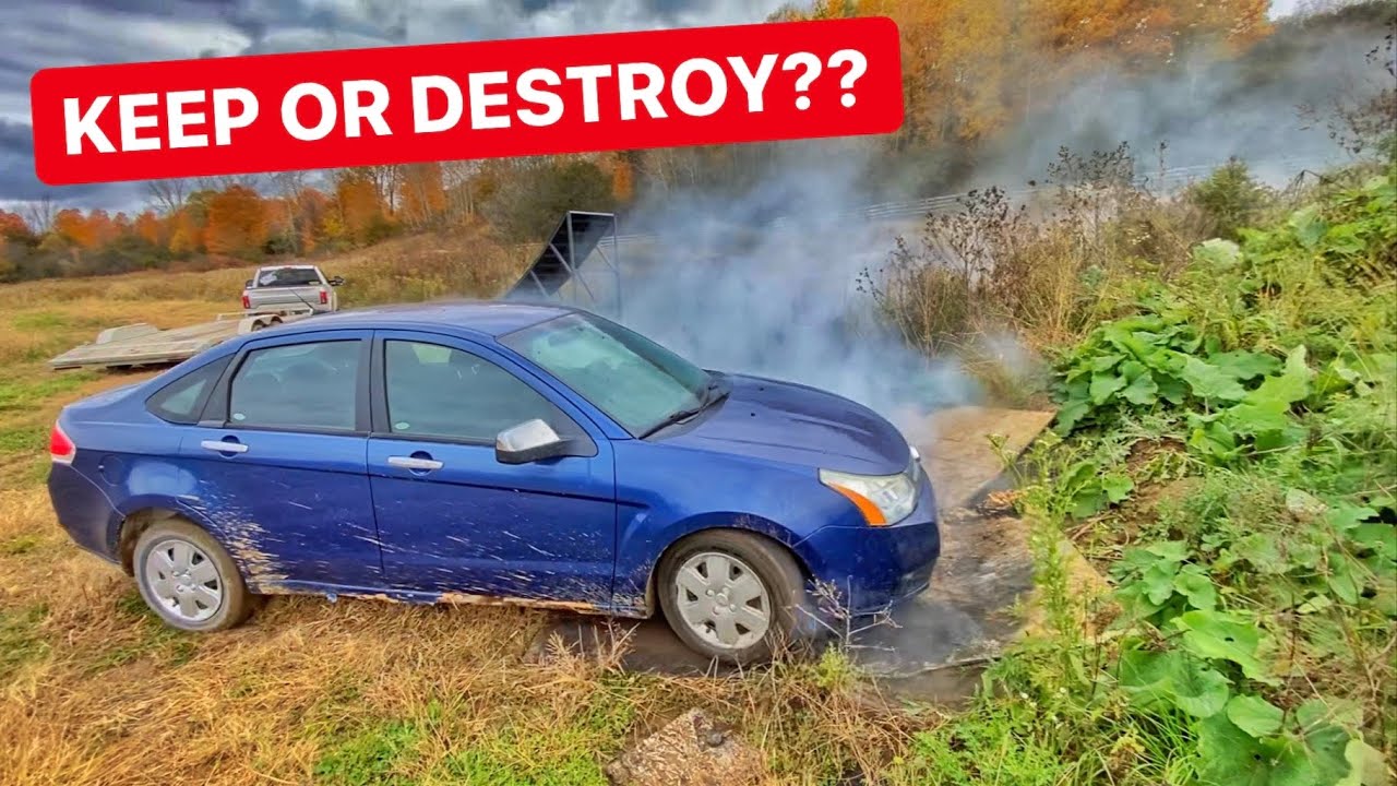 Huge Ford Focus Burnout!
