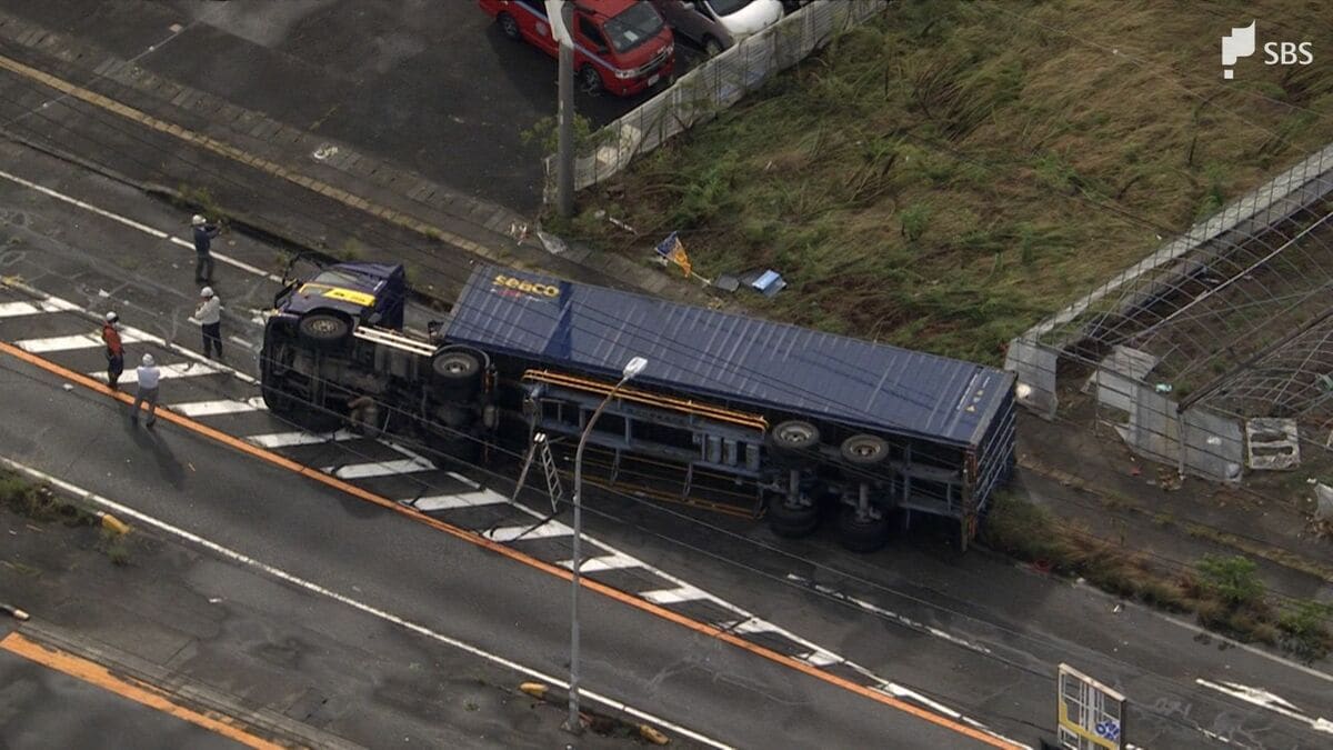 【動画あり】「強風で被害が」「車が横転した」家屋損壊や車の横転複数確認 けが人もいる模様＝静岡・牧之原市、吉田町